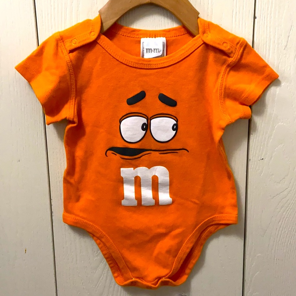 3/$15 Orange M&Ms Onesie
